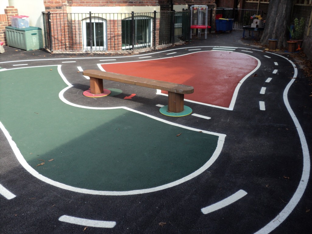 Ball Court Marking Line Painting Wet Pour Road Cycle Tracks Portsmouth Hampshire Surrey Sussex Colour Coatings Sports Halls Playgrounds