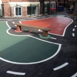 Ball Court Marking Line Painting Wet Pour Road Cycle Tracks Portsmouth Hampshire Surrey Sussex Colour Coatings Sports Halls Playgrounds