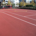 Ball Court Marking Line Painting Park Royal London - Portsmouth Hampshire Surrey Sussex Polymeric Colour Coatings Sports Halls Playgrounds