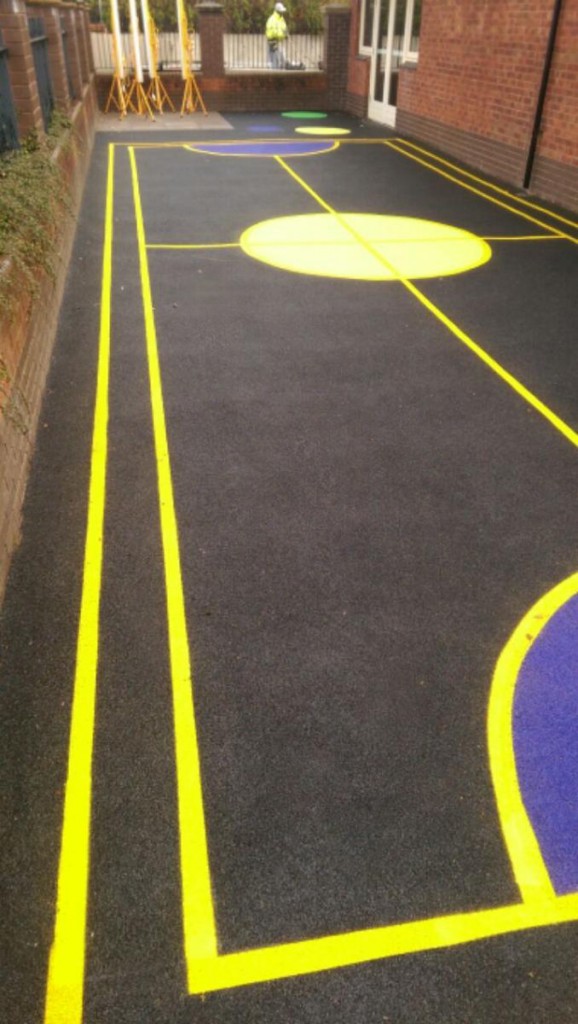 David Lloyd Fitness Centre Solihull Line Marking Painting Portsmouth Hampshire Surrey Sussex Car Parks Polymeric Colour Coatings Sports Halls