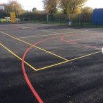 Ball Court London - Ball Court Marking Line Painting - Portsmouth Hampshire Surrey Sussex Car Parks Polymeric Colour Coatings Sports Halls Playgrounds