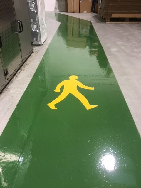 Factory Basingstoke Hampshire - Marking - 2 Pack Epoxy Floor Paint Portsmouth Hampshire Surrey Sussex - Commercial Industrial