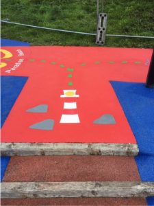 Playground Lee-on-Solent Hampshire - Marking - Thermoplastic - Painting Portsmouth Hampshire Surrey Sussex - Polymeric Colour Coatings Sports Halls