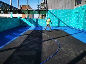 Polymeric Coating Croydon Ball Court Marking Painting Hampshire Surrey Sussex Car Parks Polymeric Colour Coatings Sports Halls Playgrounds