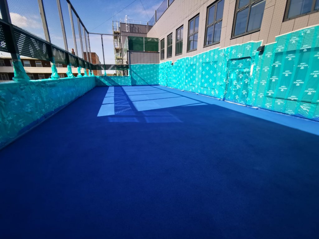Polymeric Coating Croydon Ball Court Marking Painting Hampshire Surrey Sussex Car Parks Polymeric Colour Coatings Sports Halls Playgrounds