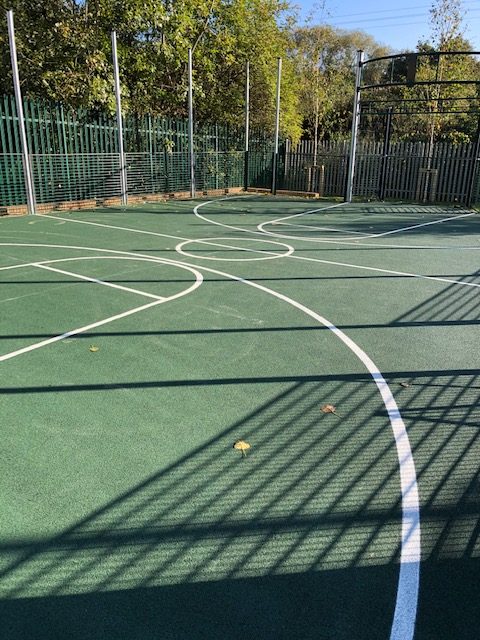 Polymeric Coating North London Ball Court Marking Hampshire Surrey Sussex Car Parks Polymeric Colour Coatings Sports Halls Playgrounds