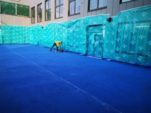 Parkmarks Southern Line Painting Hampshire Surrey Sussex Car Parks Polymeric Colour Coatings Sports Halls Playgrounds