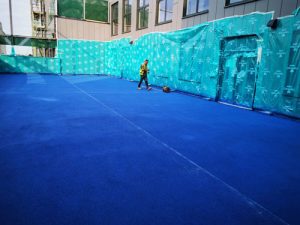 Parkmarks Southern Line Painting Hampshire Surrey Sussex Car Parks Polymeric Colour Coatings Sports Halls Playgrounds