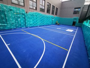 Parkmarks Southern Line Painting Hampshire Surrey Sussex Car Parks Polymeric Colour Coatings Sports Halls Playgrounds