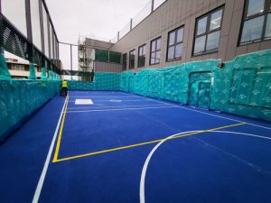 Parkmarks Southern Line Painting Hampshire Surrey Sussex Car Parks Polymeric Colour Coatings Sports Halls Playgrounds