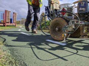 Parkmarks Southern - Water Based Acrylic Paint Marking - Portsmouth Hampshire Surrey Sussex - Polymeric Colour Coatings Sports Halls